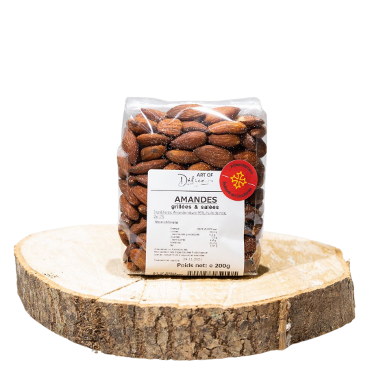 Amandes grillées et salées - 200 g